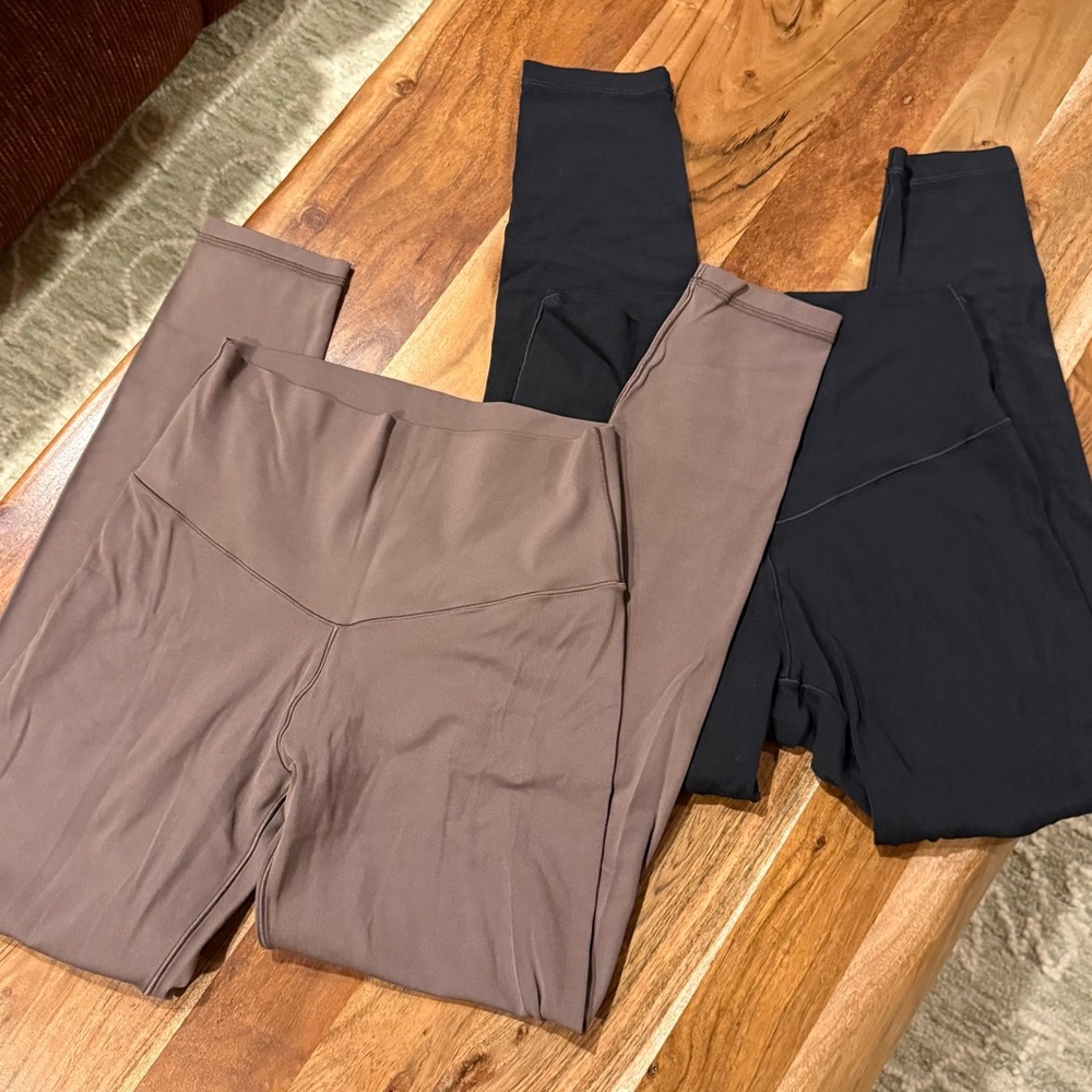 Aerie Offline Real Me 7/8 Hi-Rise Leggings BUNDLE of 2 Black and Brown Size M